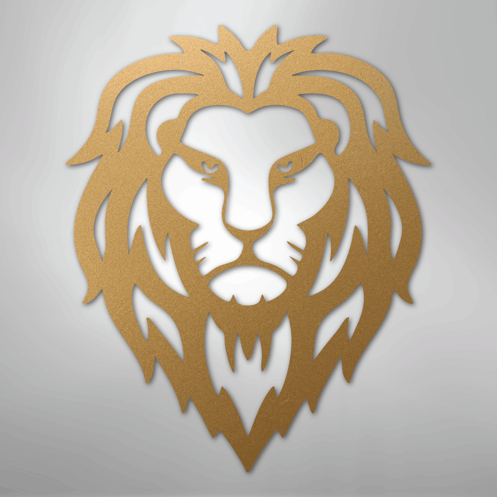 Lion Head - Steel Sign