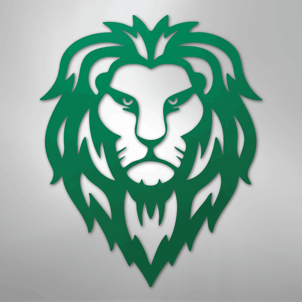 Lion Head - Steel Sign