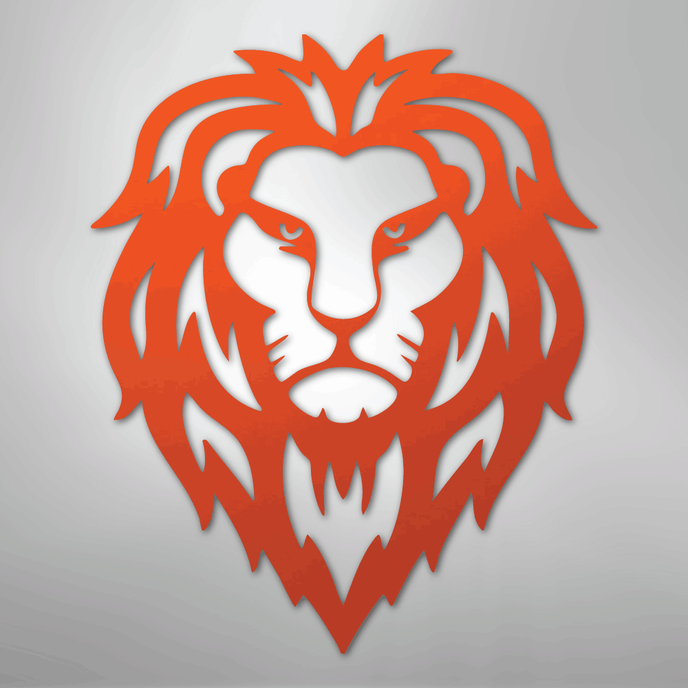Lion Head - Steel Sign