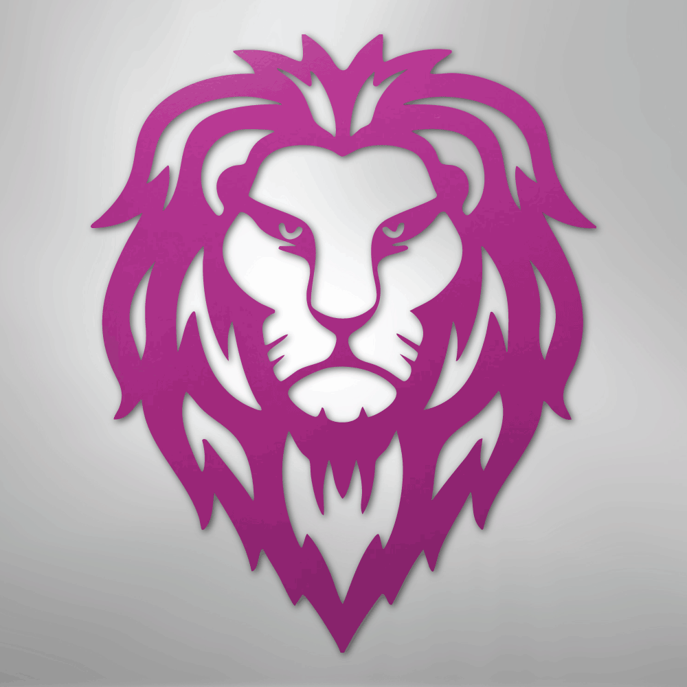 Lion Head - Steel Sign