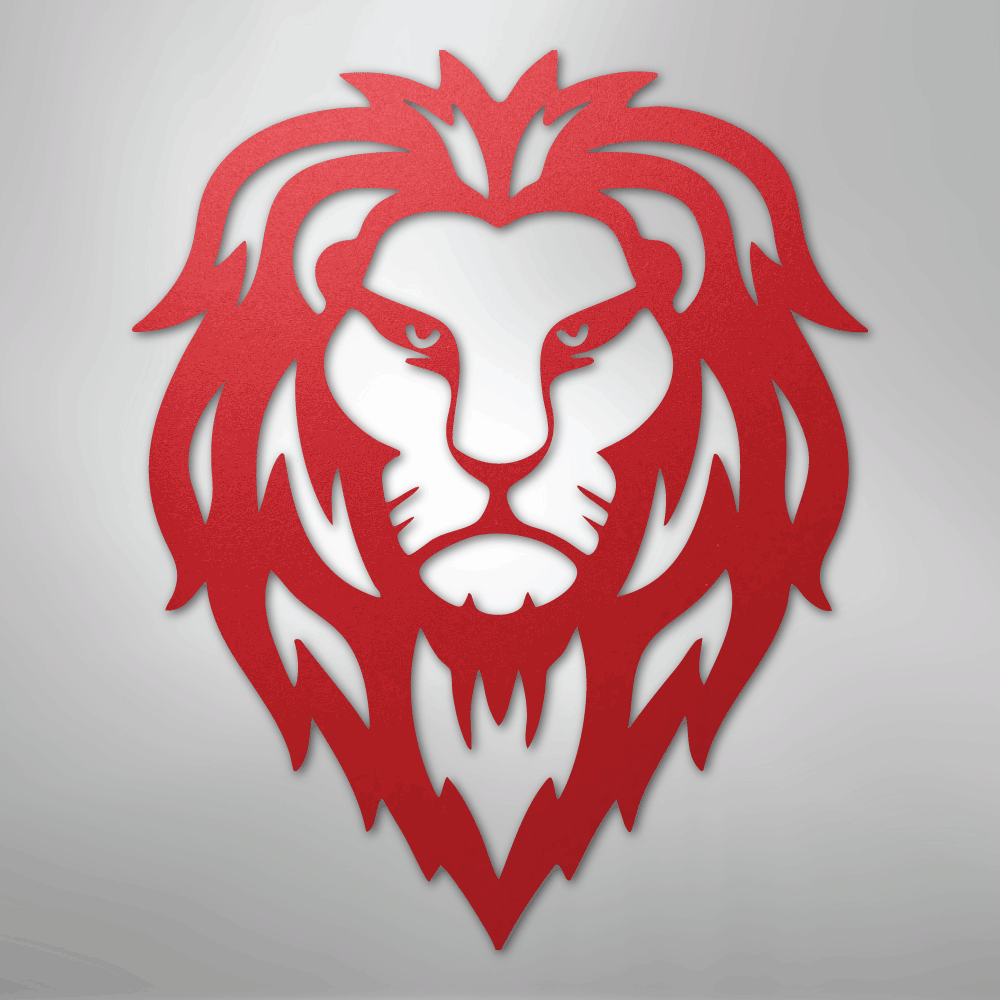 Lion Head - Steel Sign