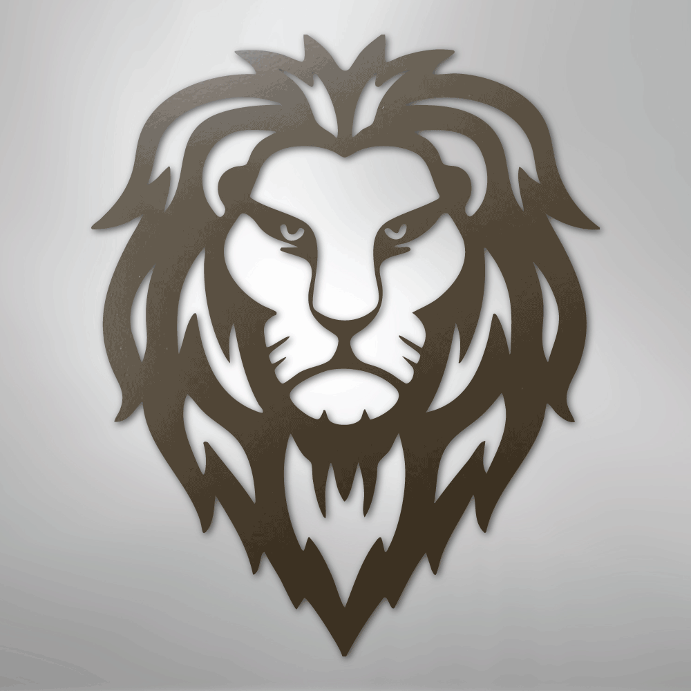 Lion Head - Steel Sign