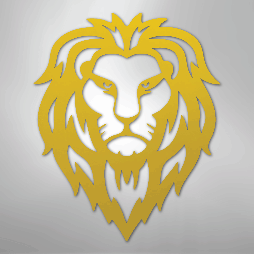 Lion Head - Steel Sign