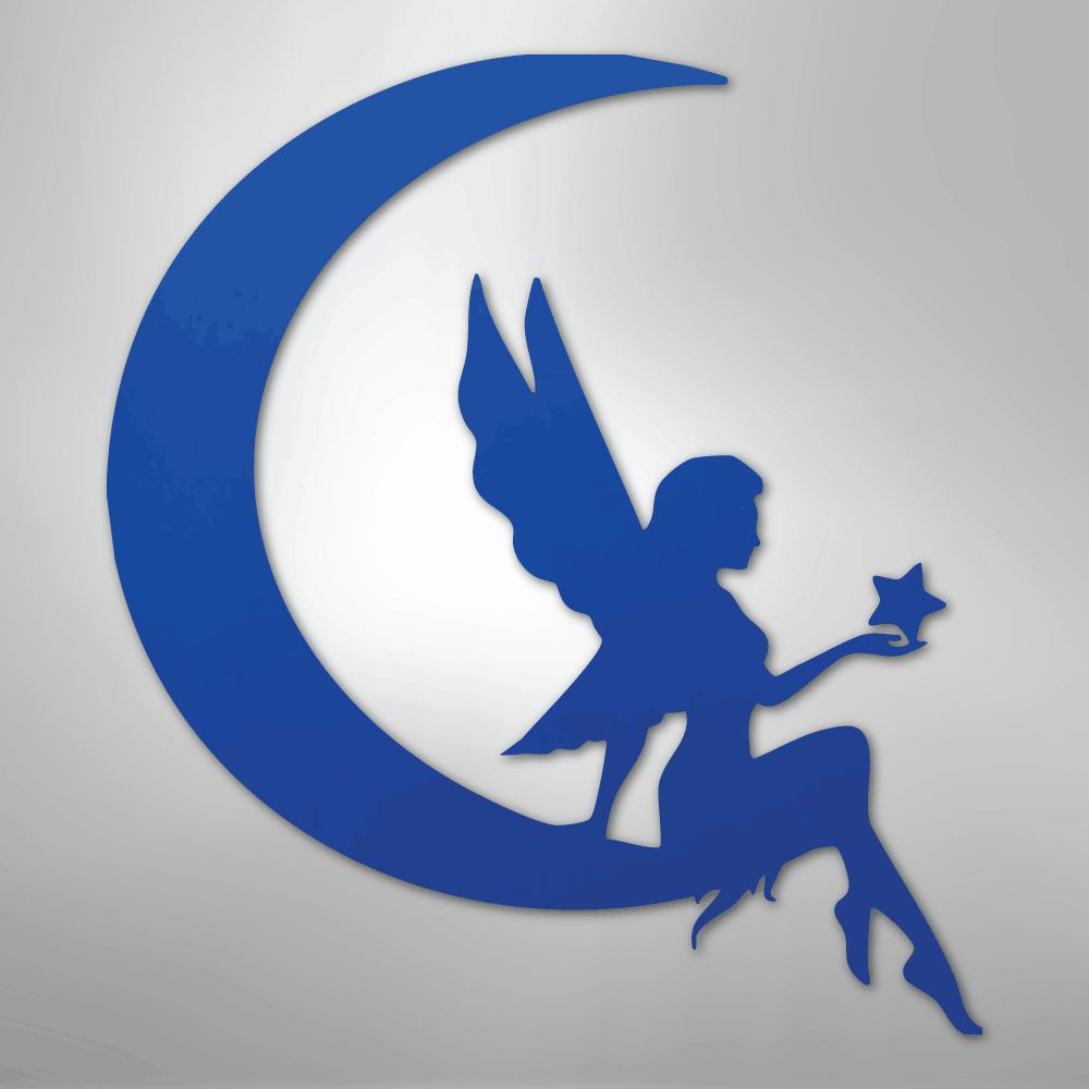 Fairy Moon - Steel Sign
