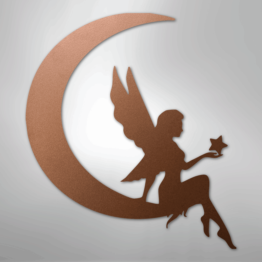 Fairy Moon - Steel Sign