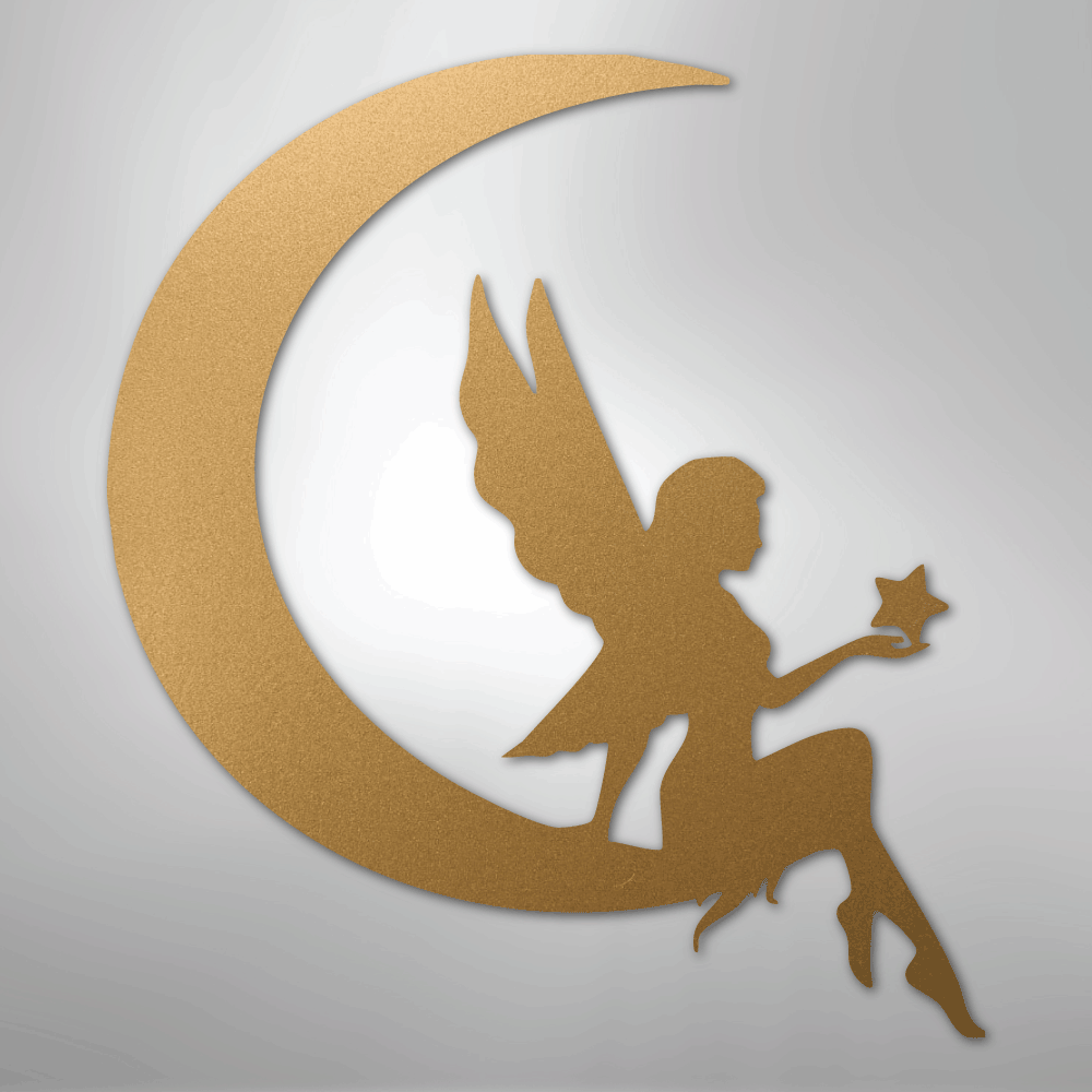 Fairy Moon - Steel Sign