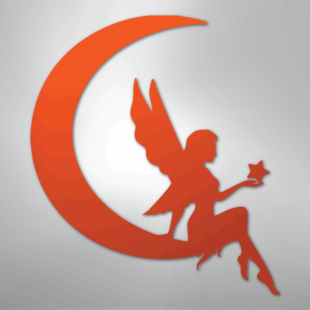 Fairy Moon - Steel Sign