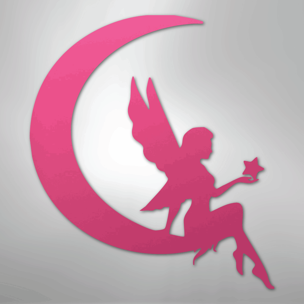 Fairy Moon - Steel Sign