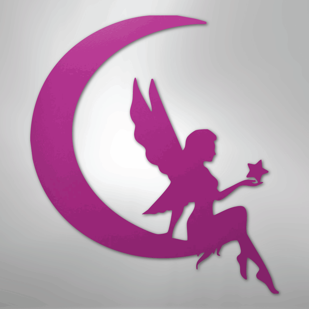 Fairy Moon - Steel Sign