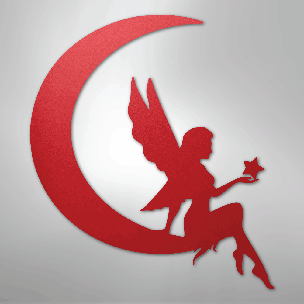 Fairy Moon - Steel Sign