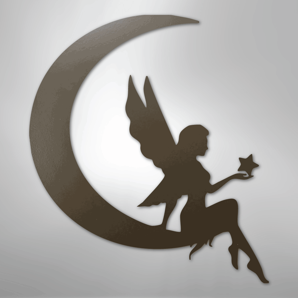 Fairy Moon - Steel Sign