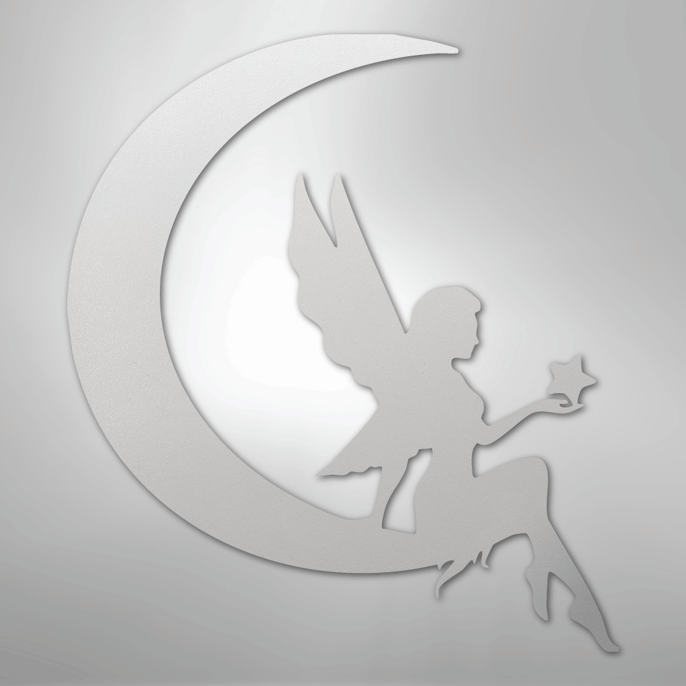 Fairy Moon - Steel Sign