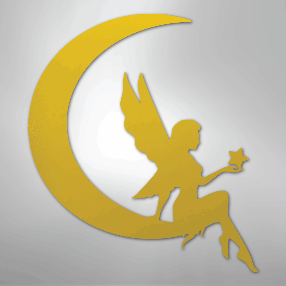 Fairy Moon - Steel Sign