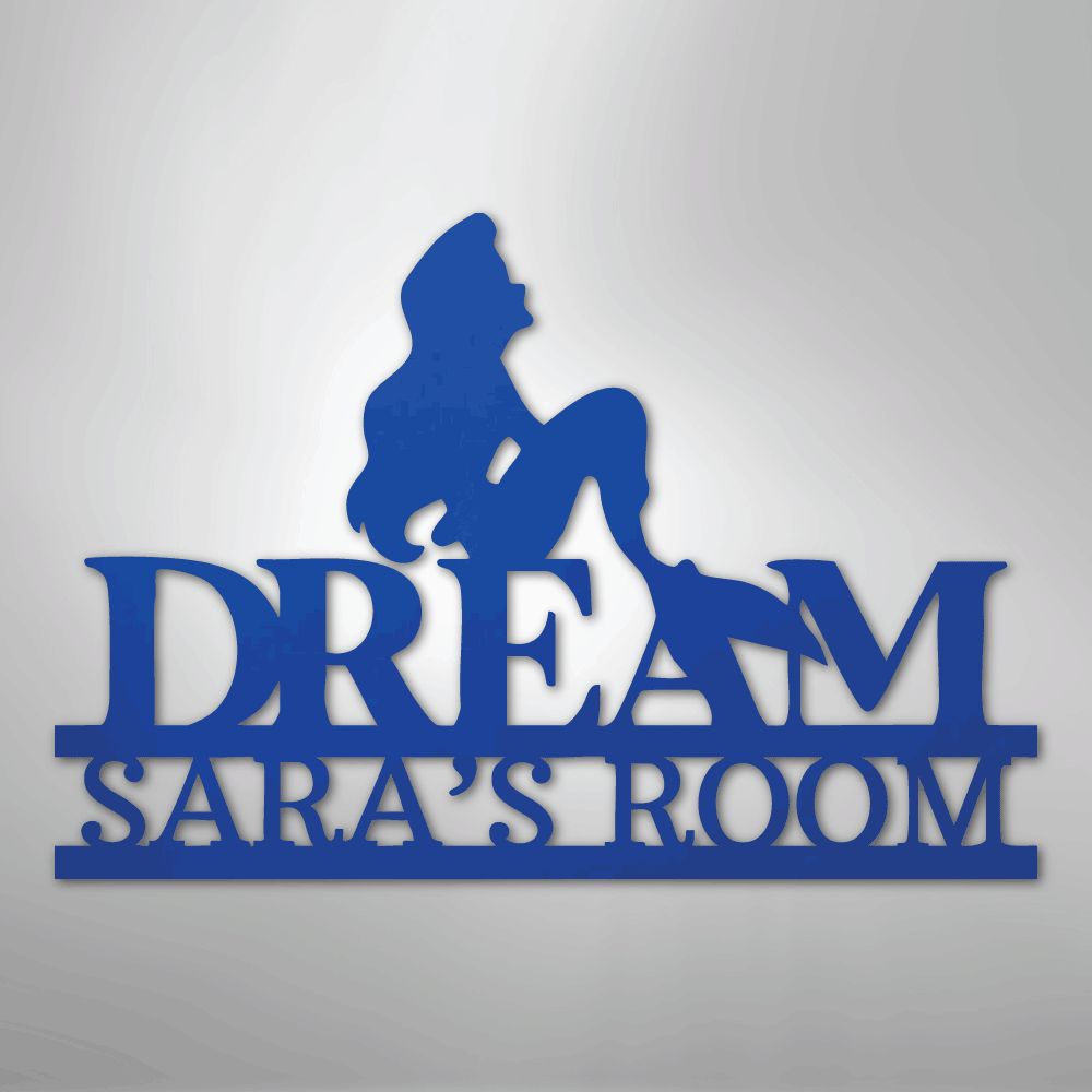 Mermaid Dreams Monogram - Steel Sign