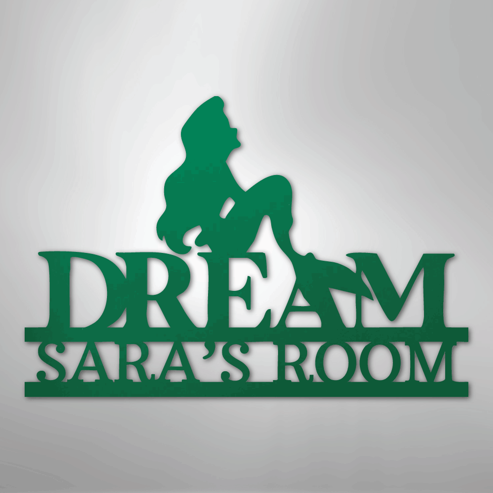 Mermaid Dreams Monogram - Steel Sign