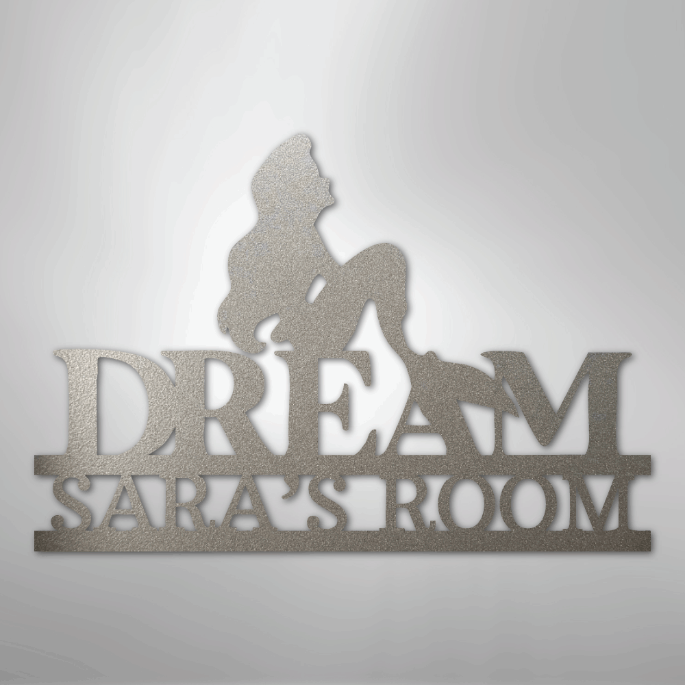 Mermaid Dreams Monogram - Steel Sign