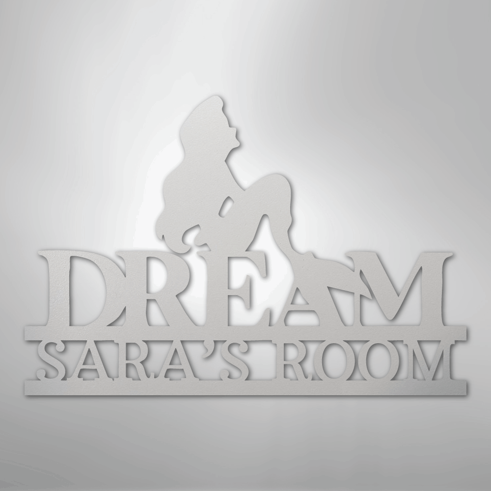 Mermaid Dreams Monogram - Steel Sign