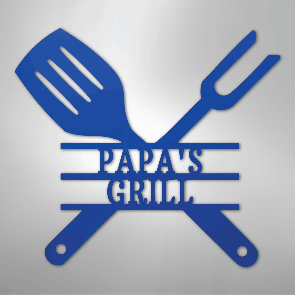 Grilling Utensils - Steel Sign