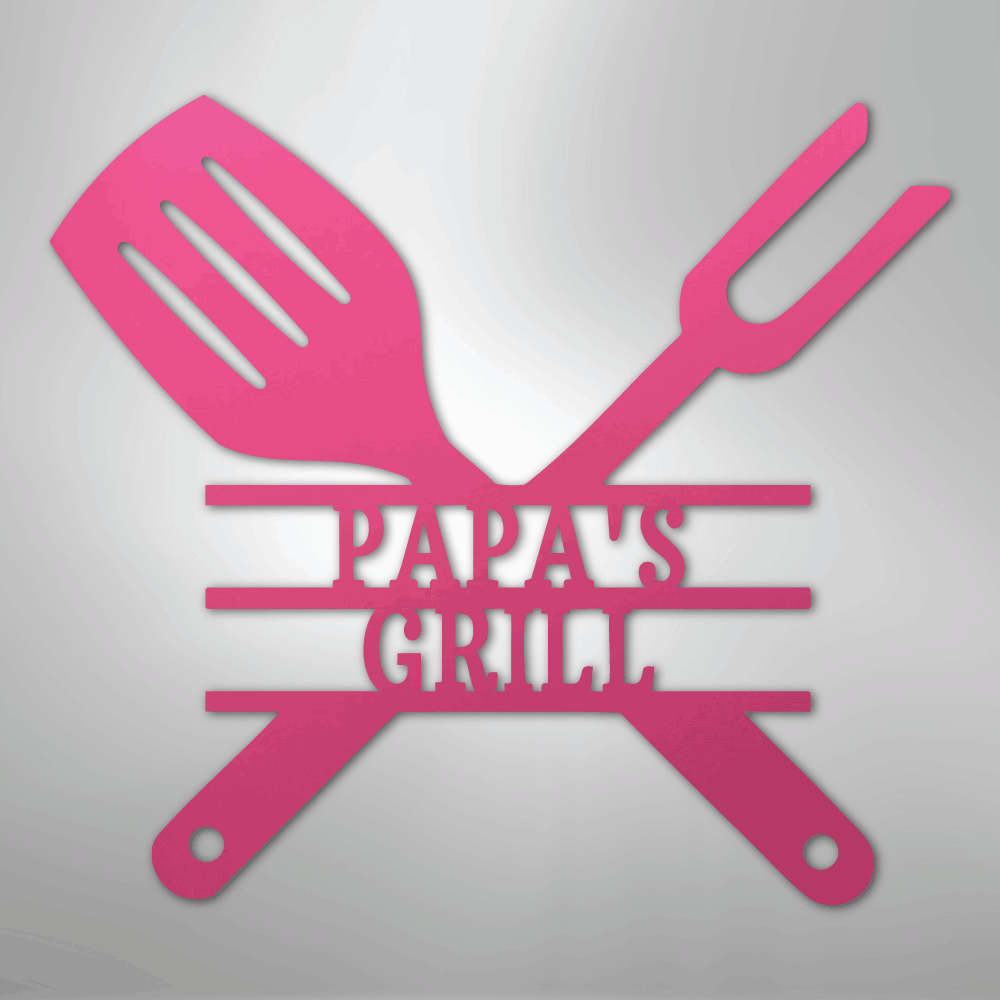 Grilling Utensils - Steel Sign
