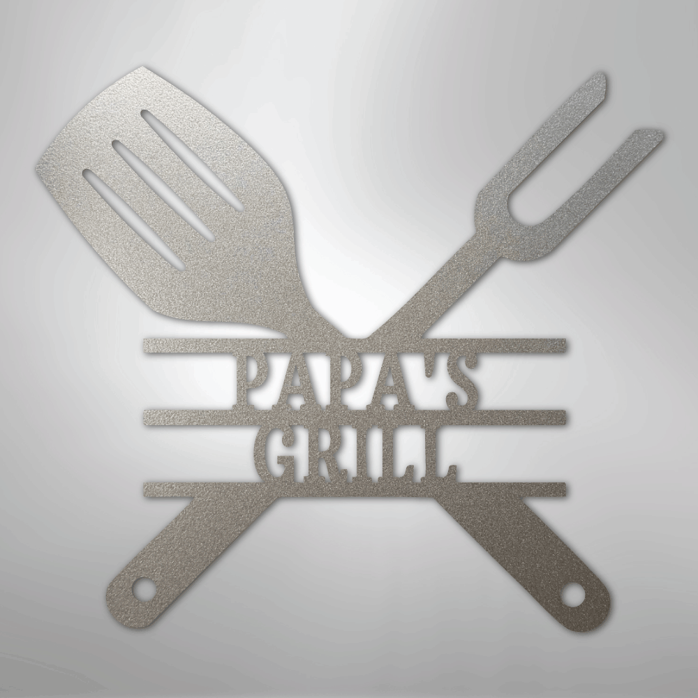 Grilling Utensils - Steel Sign