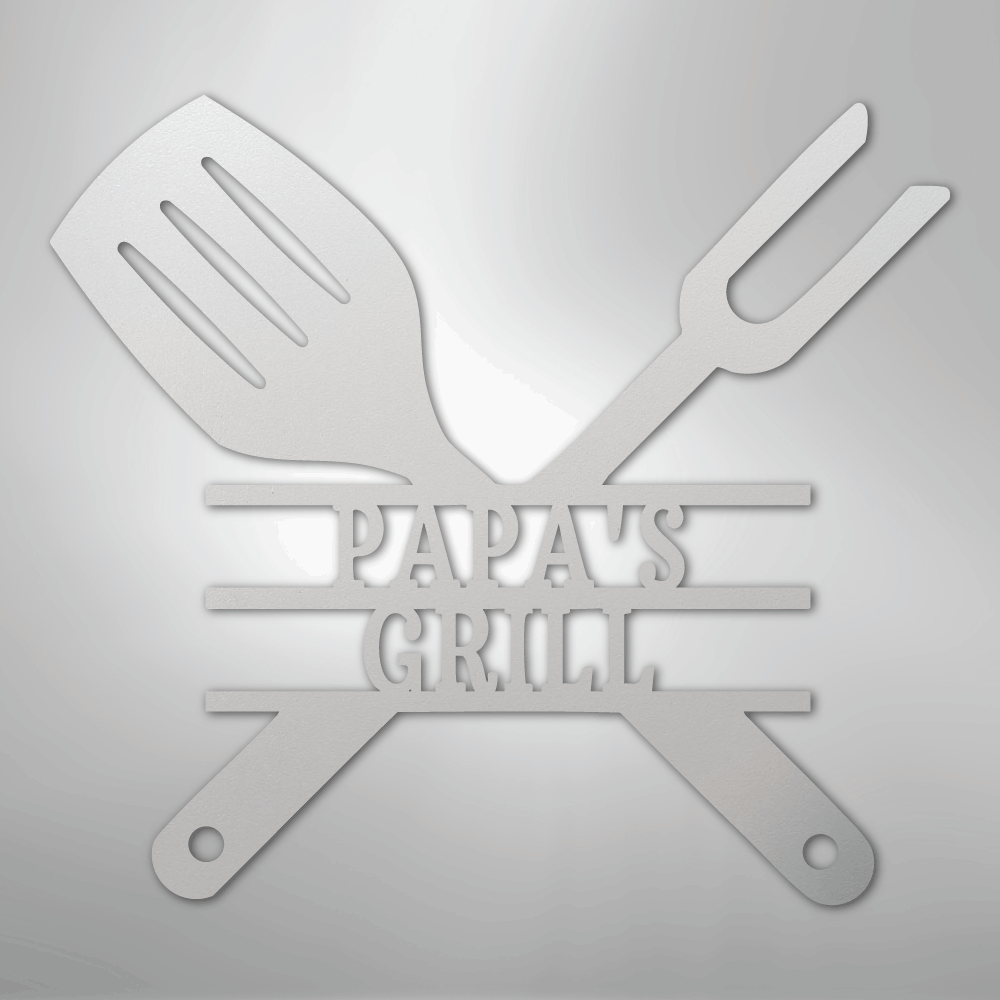 Grilling Utensils - Steel Sign