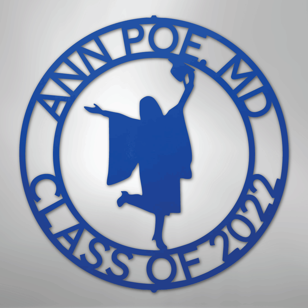 Graduation Monogram - Steel Sign