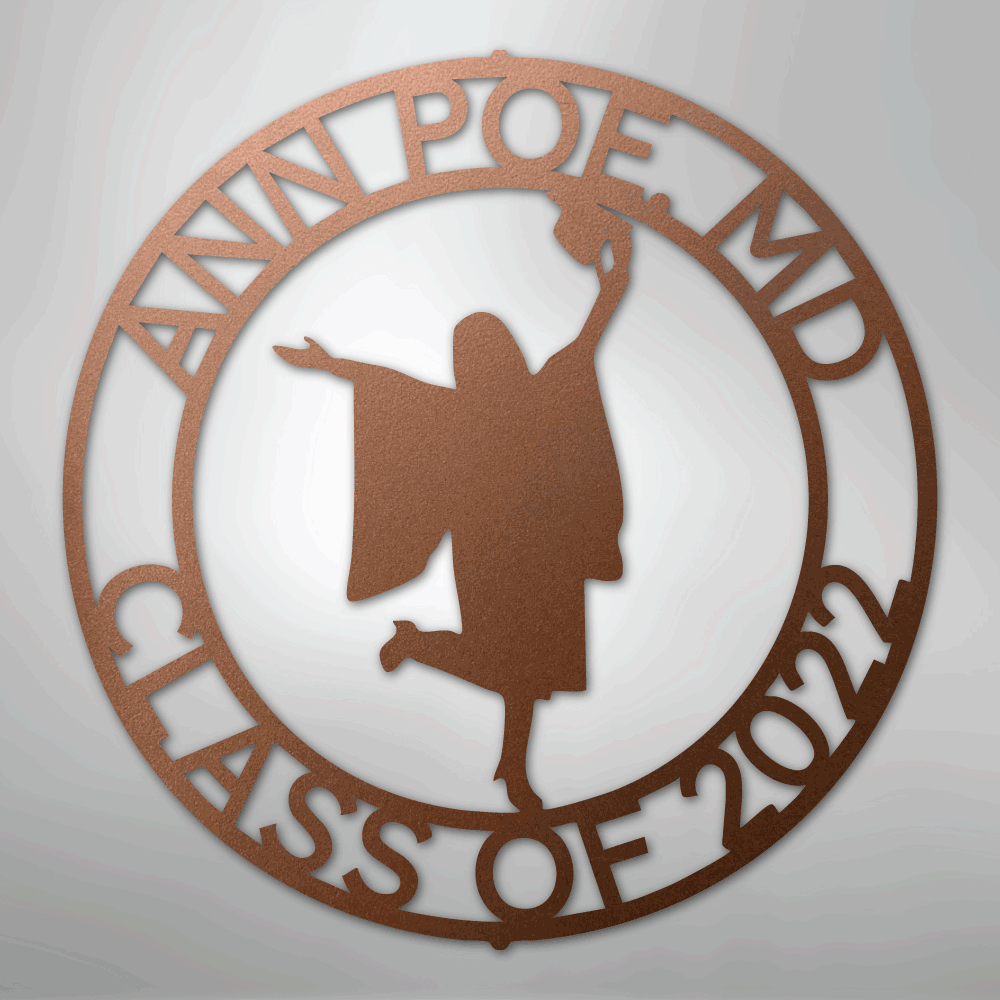 Graduation Monogram - Steel Sign