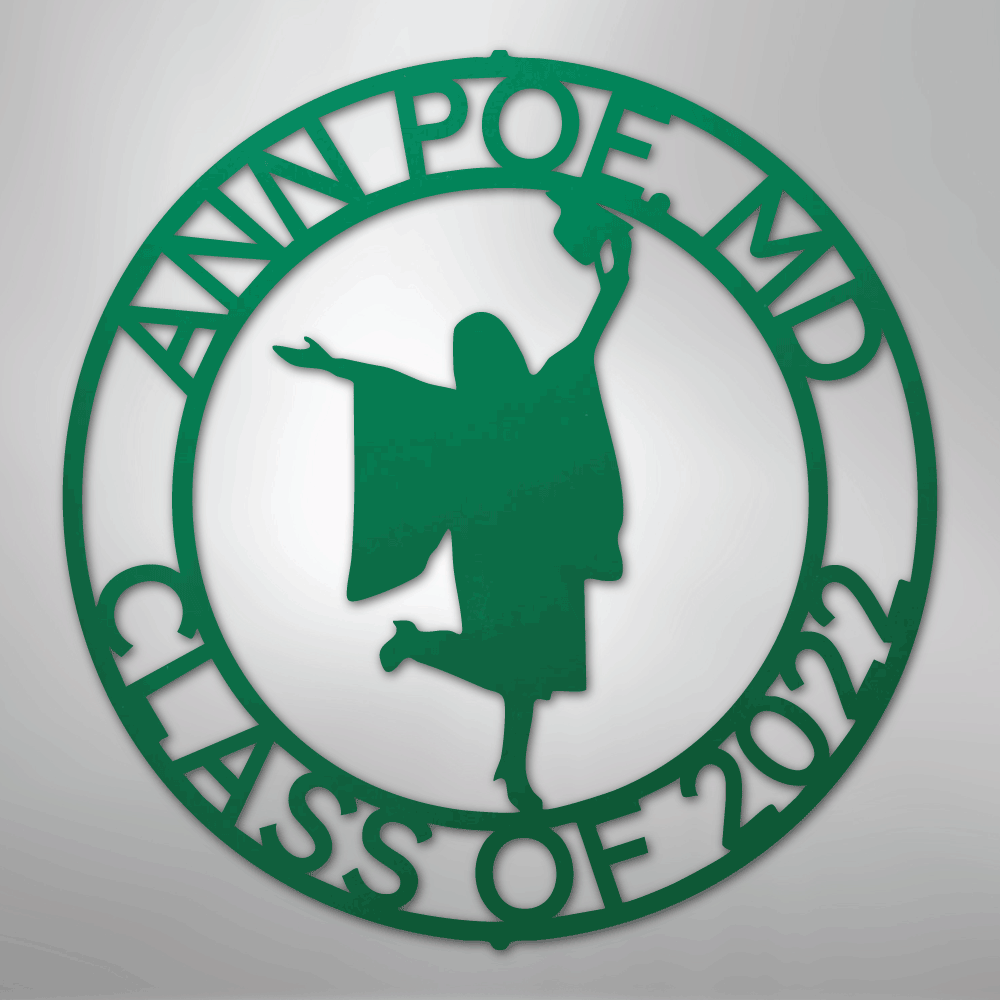 Graduation Monogram - Steel Sign