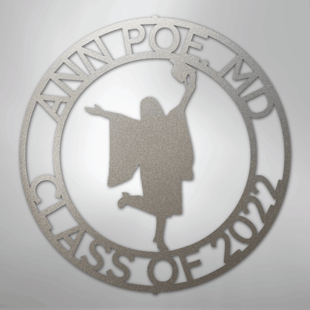 Graduation Monogram - Steel Sign
