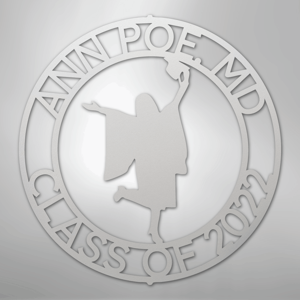 Graduation Monogram - Steel Sign