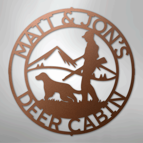 Birddog Monogram - Steel Sign