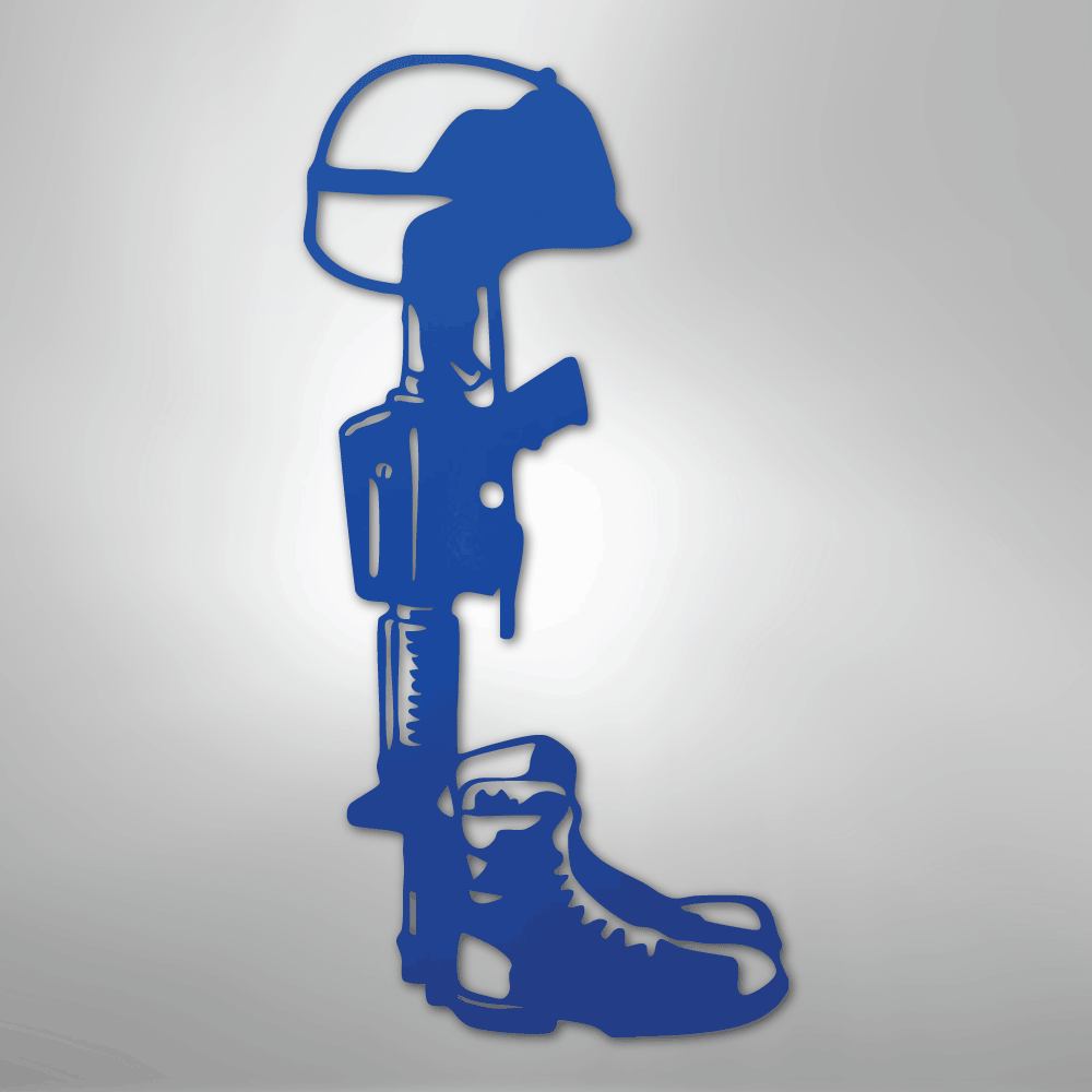 Fallen Soldier Memorial - Steel Sign