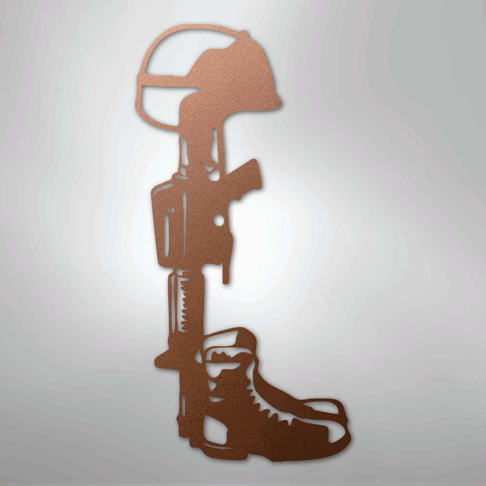 Fallen Soldier Memorial - Steel Sign