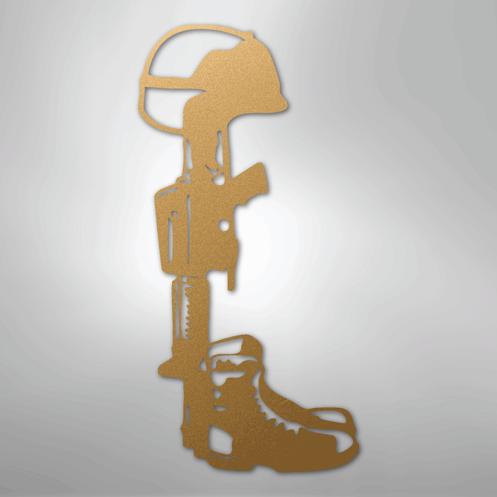Fallen Soldier Memorial - Steel Sign