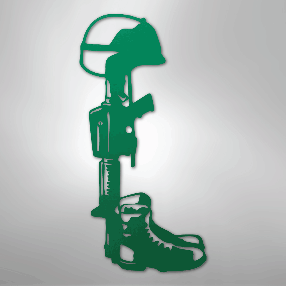 Fallen Soldier Memorial - Steel Sign