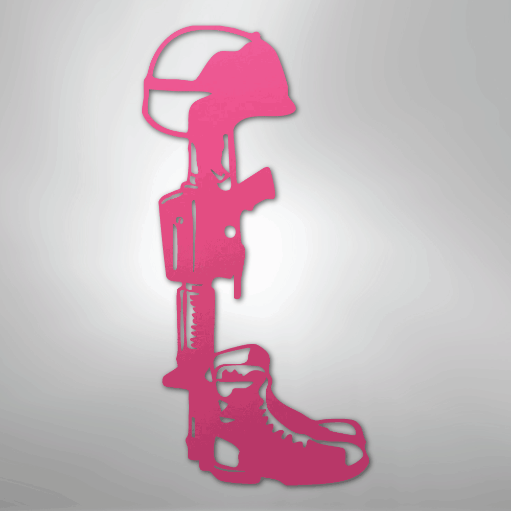 Fallen Soldier Memorial - Steel Sign