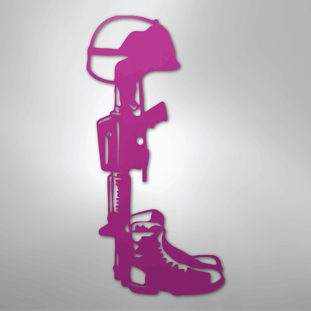 Fallen Soldier Memorial - Steel Sign