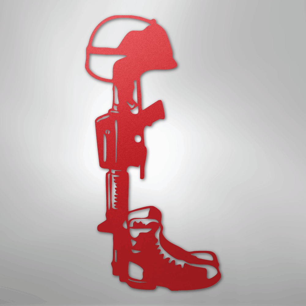 Fallen Soldier Memorial - Steel Sign
