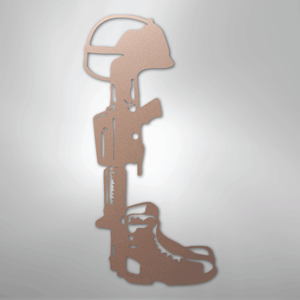 Fallen Soldier Memorial - Steel Sign