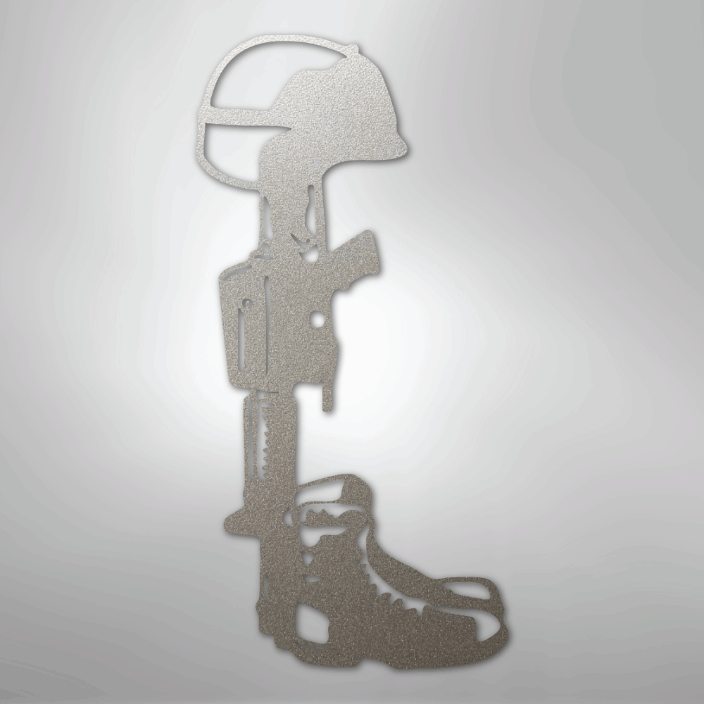 Fallen Soldier Memorial - Steel Sign