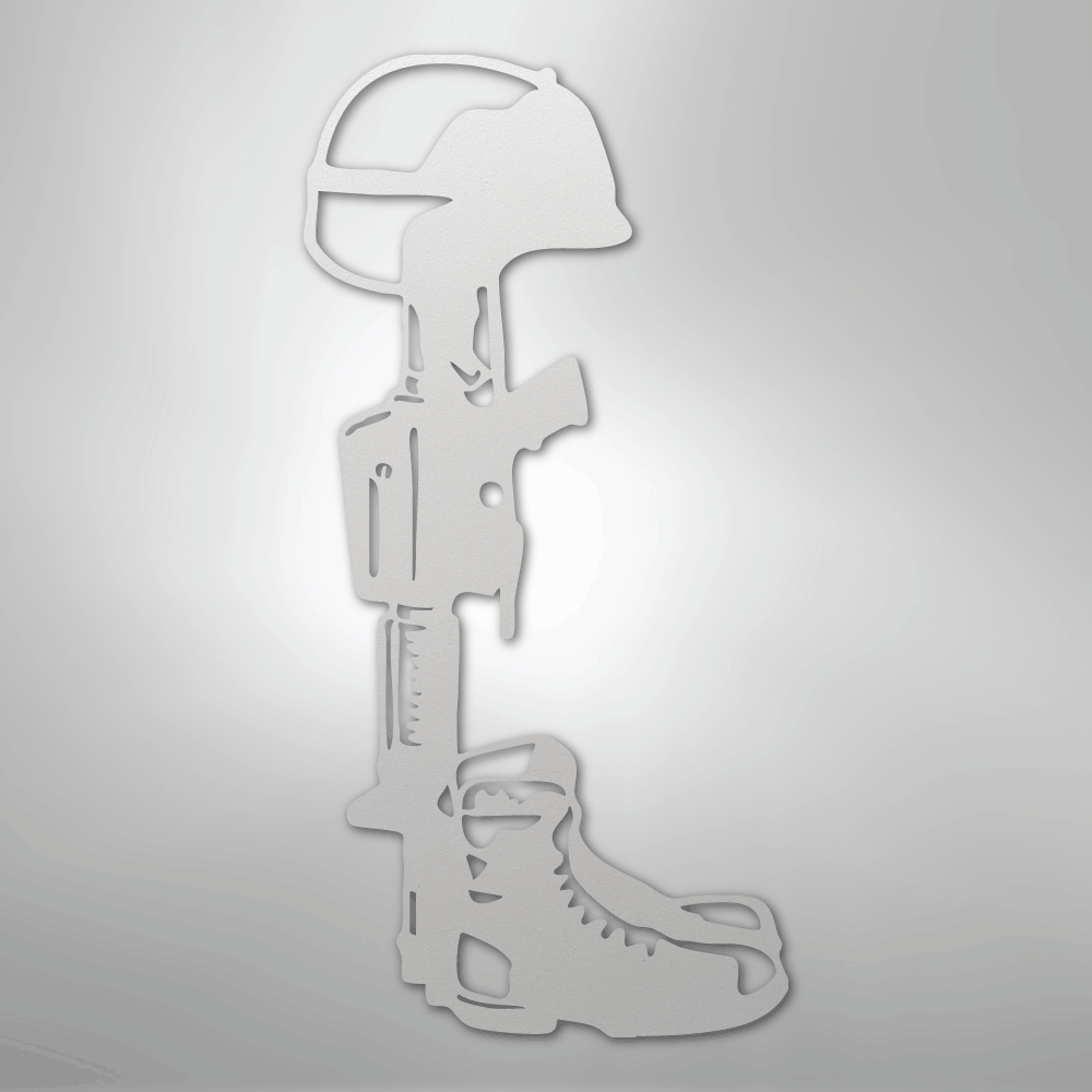 Fallen Soldier Memorial - Steel Sign