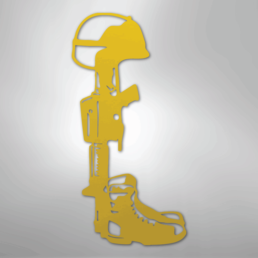 Fallen Soldier Memorial - Steel Sign