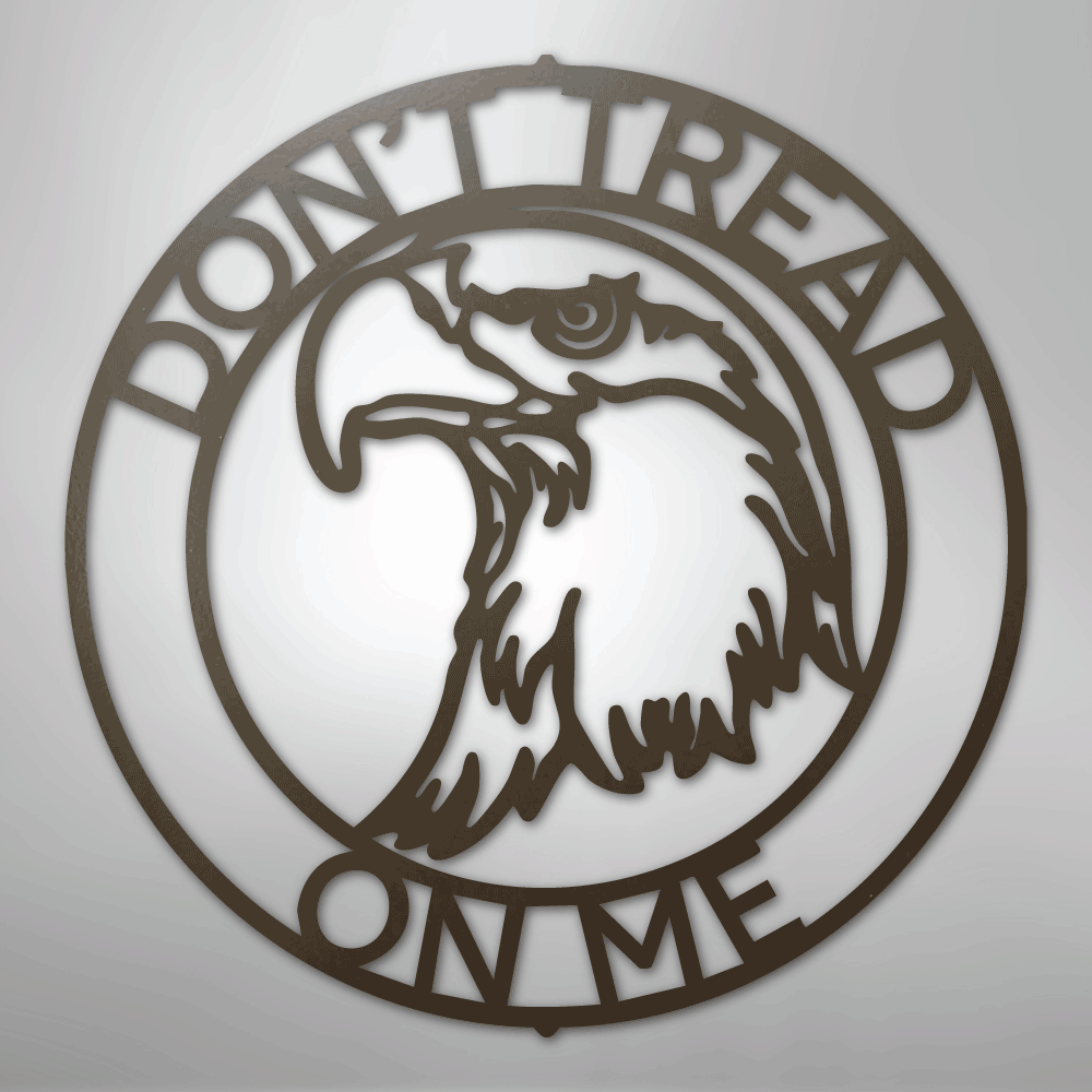 Eagle Head Ring Monogram - Steel Sign