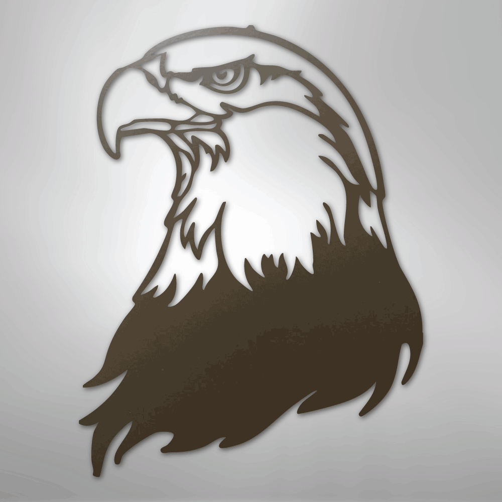 Bald Eagle Head - Steel Sign