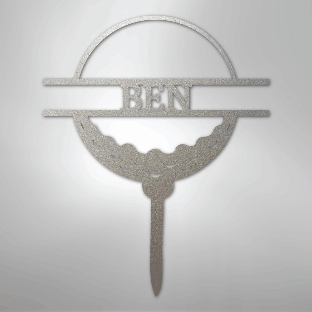 Golf Ball Monogram - Steel Sign