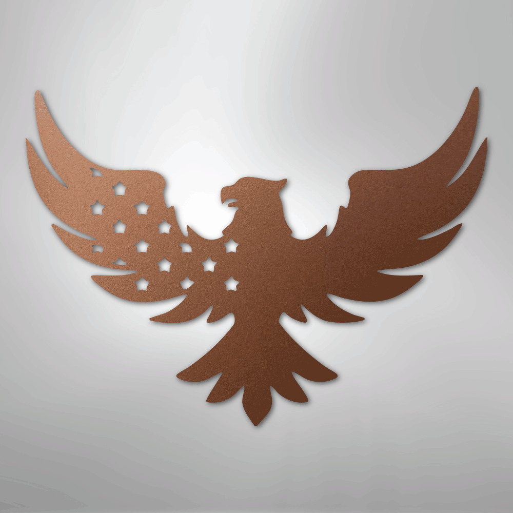 Patriotic Eagle - Steel Sign