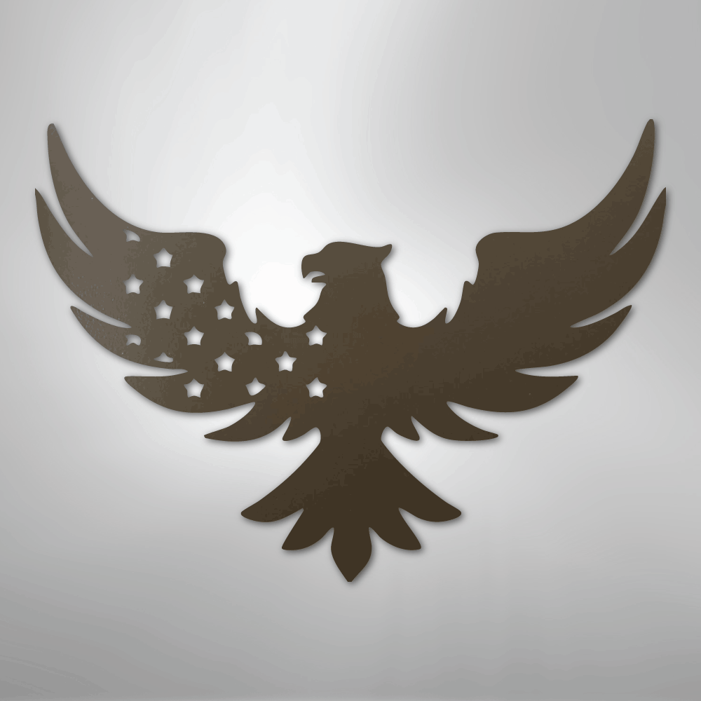 Patriotic Eagle - Steel Sign