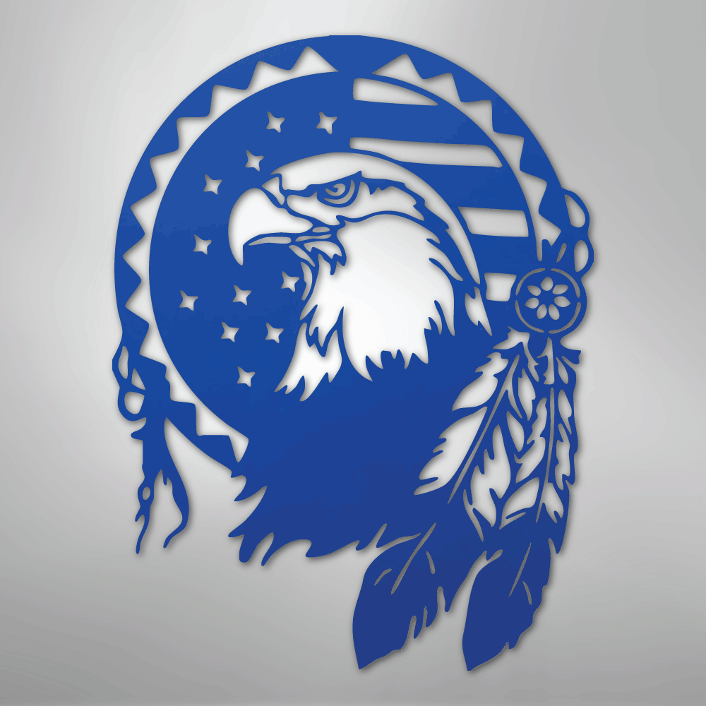 Native Eagle - Steel Sign