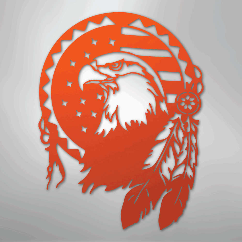 Native Eagle - Steel Sign