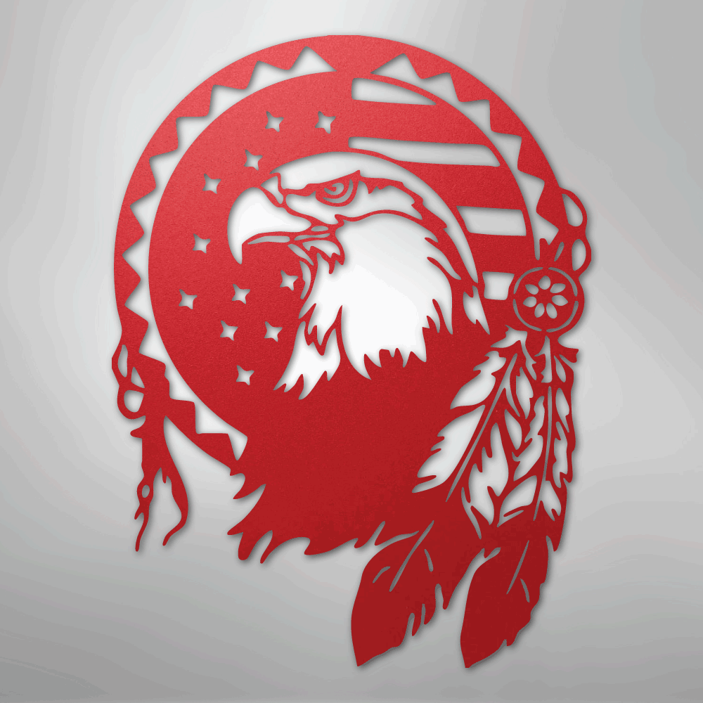 Native Eagle - Steel Sign